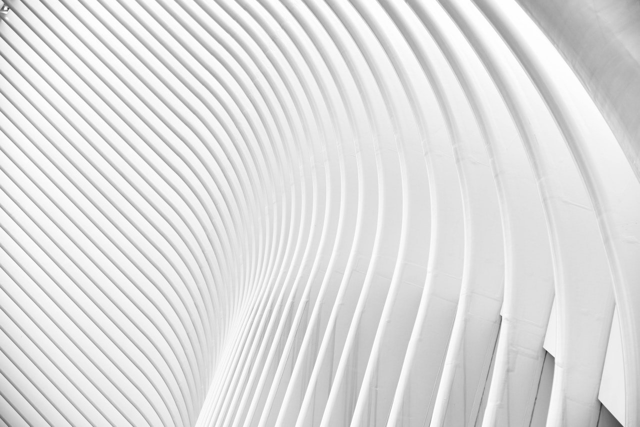 Forme abstraite architecture blanche
